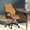 Brown, variant on HomeZeer Executive Office Chair, Leather Desk Chairs with Wheels, Ergonomic Desk Chair with Arms, Mid Century Modern Reclining Computer Task Home Chair with Lumbar Support, Brown