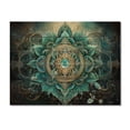 thumbnail image 3 of Designart "Om Symbol Hinduisim Sacred painting" Spiritual Print on Natural Pine Wood, 3 of 5