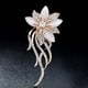 thumbnail image 3 of Xiao Hua Broche de flores para mujer, accesorio de fiesta con diamantes brillantes, bufanda, ropa, regalo, broche, 1 pieza, 3 of 5