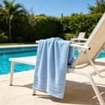 thumbnail image 6 of Qonioi Large Turkish Bath Towel, Soft Highly Absorbent Cotton Bath Towel with Quick Dry, Lightweight Multipurpose Towel for Bathroom Beach Shower Gym, Blue, 6 of 6