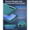 thumbnail image 4 of for Samsung Galaxy A15-5G Phone Case, and Screen Protector, Dust-Proof Port Cover, Full Body Non-Slip Rubber Covered, Wear-Resistant & Drop-Proof, Support Magnetic Car Mount, Mint/Teal, 4 of 16