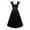 Navy, variant on Xunlbb Elegant Women's Dress Plus Size Lace Up Gothic Dress Short Sleeve Straps Long Dress Formal Gown for Party Dinner Dress Waist Control Summer Spring Dress