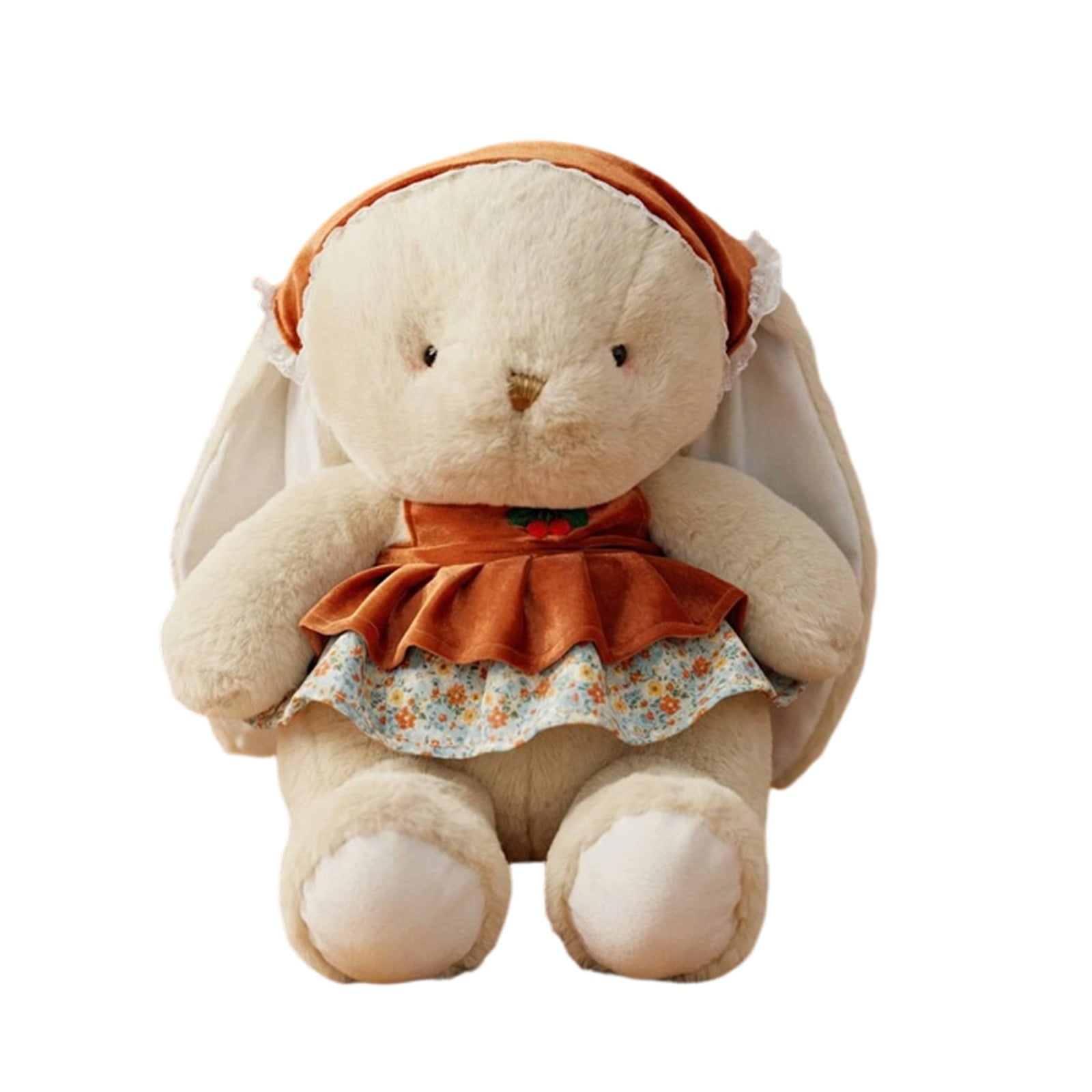 zhonghuaying Cute Bunny Stuffed Animal, 4 Color Styles & 2 Sizes (20cm/30cm), Soft Plush Toy, Adorable Rabbit Plushie Gift for Boys Girls (C丨20cm)