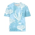 thumbnail image 4 of Fiudx Camisetas para Mujer Tops con Estampado de Moda para Mujer, Blusa de Manga Corta con Cuello Redondo, Camisetas, 4 of 4