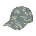 thumbnail image 2 of Baseball Cap, Painted Cute Goat Green Trucker Hats Women Dad Hat For Workouts - Baseball Hat Adjustable Size, 2 of 2