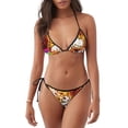 thumbnail image 1 of Zufioo Geometry Dash for Women's Bikini Set, High Elastic Swimsuit and Swim Trunks Two-piece Set - Removable Chest Pad, Strap Style, Pool and Beach Swimwear, 1 of 6