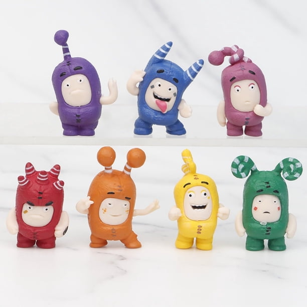 Odbbods - 7 Figuras Coleccionables de Chibi Soldiers, Juguetes de PVC para Niños y Adultos (4 cm de Altura) (7 Piezas)