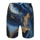 thumbnail image 3 of Balery Navy Blue Marble Traje de Baño Estilo Hawaiano para Hombre, Shorts de Secado Rápido con Bolsillos-Large, 3 of 6