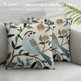 thumbnail image 3 of Leisuo  Cute Bird Throw Pillow Covers, Farmhouse Decorative Accent Pillowcase, Square Floral Cushion Covers, Lumbar Pillow for Car Living Room Bedroom Home Decor Art, 3 of 5