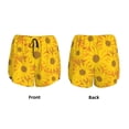 thumbnail image 5 of Lsque Sun Flowers Printed Women's Running Shorts with Liner Pockets,Elastic Quick Dry Workout Athletic Gym Yoga Shorts,Womens High Waist Shorts-Large, 5 of 9