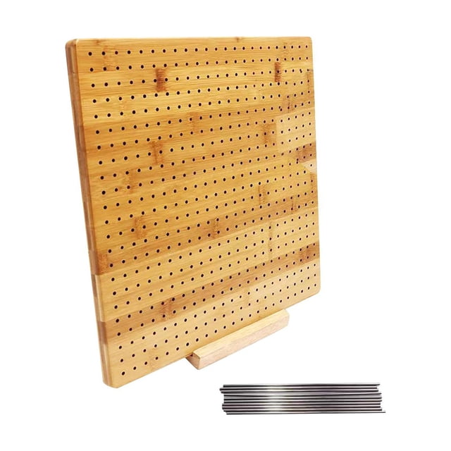 Tableros de bloqueo de Tejido de hecho a mano con clavijas Tapetes de bloqueo Tablero de bloqueo de madera para costura Regalos