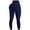 Navy #020, variant on Womens High Waist Textured Workout Leggings Booty Scrunch Yoga solid color Pants Slimming Ruched Tights 2026