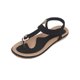 thumbnail image 3 of Sandalias de mujer, zapatos frescos de verano, zapatos de playa, sandalias de pellizco de estilo romano de tacón plano Wmkox8yii shjk1418, 3 of 3