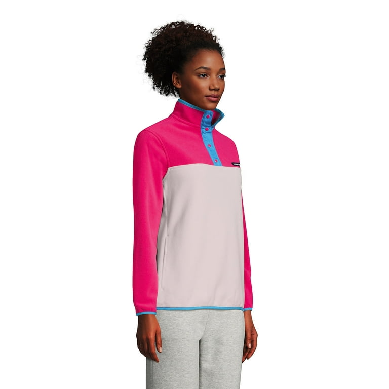 Women's heritage fleece snap neck pullover to sale