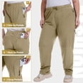 thumbnail image 3 of FEN AI Women’s Plus Size Cargo Pants Khaki Hiking Fishing Pants with 5 Pockets Quick Dry Travel Casual Trousers XL, 3 of 7
