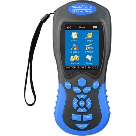 Payshingy dsfen NF-188 GPS Land Meter Handheld Digital LCD Farmland Area Length Measuring Device Automatic Manual Mode Outdoor Greenland Surveying Measurement Tool A1730