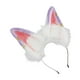 thumbnail image 1 of Diadema con orejas de gato, diadema única con orejas de animal para mujeres y niñas, ideal para festivales de cosplay. Púrpura, 1 of 9