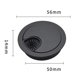 thumbnail image 3 of 1pc Cable Hole Cover For Desk Metal Grommet Table Cable Tidy Wire Hole Cover Chrome Brush 50/53/60mm Detachable Precise Buckle, 3 of 8