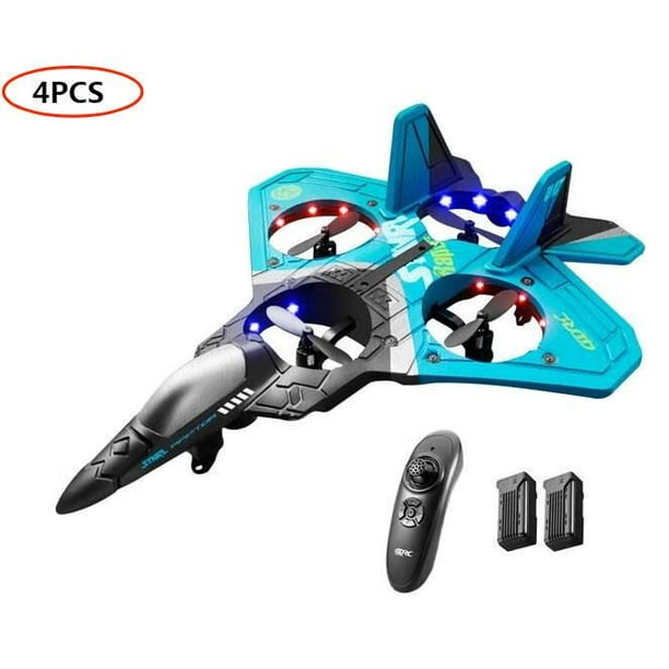 4PCS V17 RC Airplane 2.4G 6CH RC Fighter Hobby Airplane Glider EPP Foam