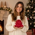 thumbnail image 6 of Fufafayo 6Pcs Christmas Tree Drawstring Bag Ornaments Hanging Decorations Window Party Decor Cute Tree Shaped Gift Bag for Indoor Outdoor Xmas Holiday Party Atmosphere Decor, 6 of 9