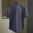 thumbnail image 3 of Mens Golf Shirts Cargo Short Sleeves Retro Wearable Loose Mens Performance Polos,Grey,5XL, 3 of 3