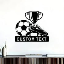 Custom Football Player Metal Sign, Personalized Football Player Name Sign, Football Lovers Gift, Soccer Metal Wall Art Kid Boy