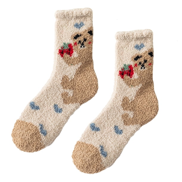 Calcetines de terciopelo coral para mujer Calcetines de terciopelo coral para invierno
