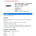thumbnail image 2 of Rear Left Door Handle - Compatible with 2007 - 2014 Cadillac Escalade 2008 2009 2010 2011 2012 2013, 2 of 2