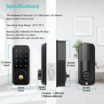 thumbnail image 2 of HLONK Smart Front Door Lock Set with 2 Handle  M1 Keyless Entry Door Lock Electronic Deadbolt Locks  Touchscreen Keypad Digital  with Levers Set  Auto Lock  App Control  Keys  Password Lo, 2 of 7
