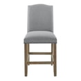 thumbnail image 3 of Grayson Driftwood Gray Wood Counter Chair, 3 of 7
