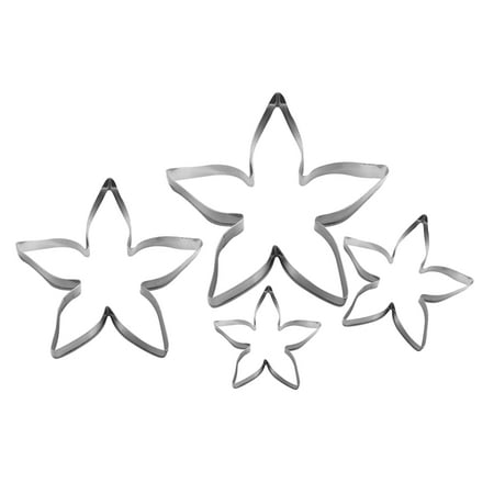 

Wedding baking 4pcs/set Roses Flower Cake Decorating Molds Stainless Steel Biscuit Fondant Cookie Cutter Wedding Baking