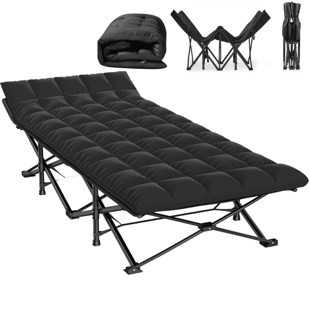 Coleman Cot and Thick Queen Air Mattress Combo Side Tables Pump Included Walmart