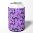 thumbnail image 2 of Watecolor Halloween Black Cats on Purple Can or Bottle Hugger, 2 of 5
