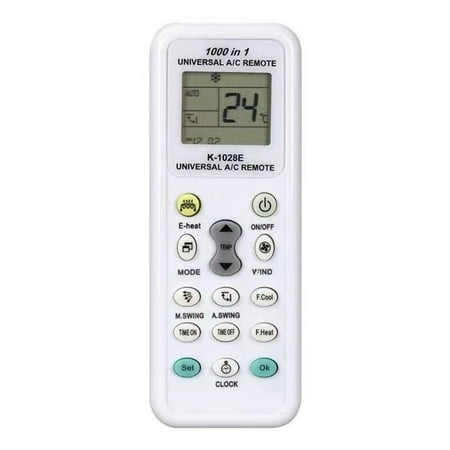 

BINYOU Universal A/C Air Conditioning Remote Control Replace for Most Air Conditioner K-1028E English Version Remote Control