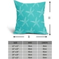 thumbnail image 4 of Teal Turquoise Starfish Pillow Covers 20X20 Inch Coastal Beach Nautical Couch Pillow Cases Summer Ocean Aqua Throw Pillows Set of 2 Home Decor for Living Room Bedroom Cushion Outdoor, 4 of 6