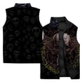 thumbnail image 4 of Chaquetas de esqueleto para hombre, chaleco de trabajo fresco de invierno para hombre, ropa para hombre con calaveras, chaleco cálido y resistente al viento, chalecos ligeros de moda asequibles, 4 of 5