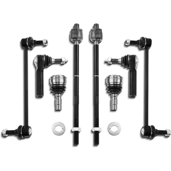A-Premium 8Pcs Front Sway Bar Link Tie Rod End Lower Ball Joint Compatible with Ford Mustang 2005 2006 2007 2008 2009 2010