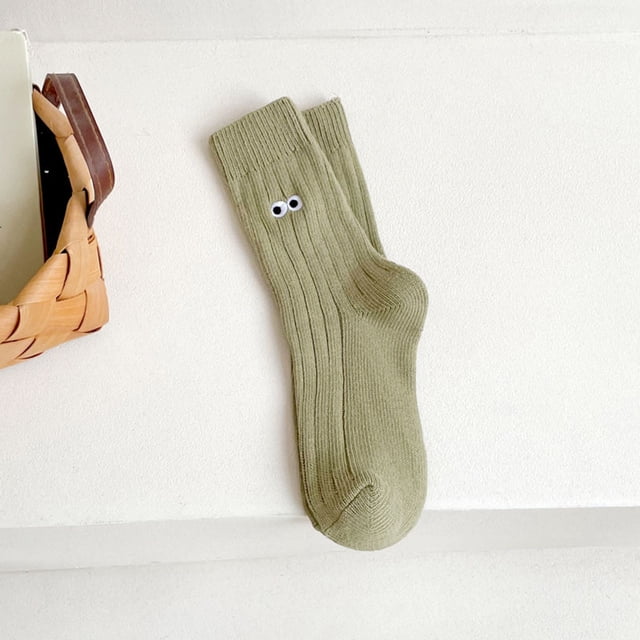 Warm Christmas Fashion Windproof Printing Mid Tube Socks Long Tube Cotton Sports Socks Sock Green
