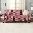 thumbnail image 1 of Great Bay Home Stretch Printed Washable Sofa Slipcover  (Sofa, Burgundy), 1 of 5