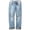 Blue, variant on Women's Baggy Wide Leg Jeans Stretchy High Waisted Jeans Trendy Spring Straight Leg Denim Pants Blue<,Size L