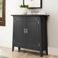 thumbnail image 3 of Leick Home 10001-SL Mission Foyer Cabinet Hall Stand, Made with Solid Wood, for Living Rooms, Entryway, Office, Slate Black Finish, 3 of 21