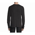 thumbnail image 2 of Rag & Bone Men's Long Sleeve Classic Henley, Jet Black Tee, 2 of 2