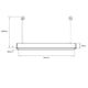 thumbnail image 5 of Lámpara de Interior Tecnolite LED Para Suspender Luz Blanca Neutra 1.18 m 20 W No Atenuable LED Integrado, 5 of 5