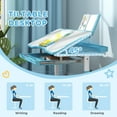 thumbnail image 4 of Qaba Kids Desk and Chair Set Height Adjustable w/ Tilt Desktop, Blue, 4 of 10