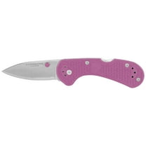 Condor Tool & Knife Cadejo Drop Point Folder, Pink, High ImpactPolypropylene Handle