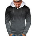 thumbnail image 2 of Caqnni Men's Hoodie Sweatshirt Long Sleeve Full Zip Soft Fleece Jackets Winter Hooded Outwear (S,Grey), 2 of 4