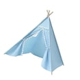 thumbnail image 2 of Tienda de campaña tipo tipi para niños, bonita, cabaña, tienda de campaña para niños para interiores y exteriores, creativa, portátil para niños, azul, 2 of 8