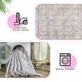 thumbnail image 5 of Ultrug Vintage Floral Rugs Soft Boho Area Rug Indoor Carpet for Living Room Bedroom Home Decor,5'x8',Pink, 5 of 7
