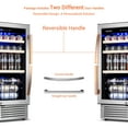 thumbnail image 5 of Tittla 24'' Beverage Refrigerator Cooler,180 Cans,Built in,37°-65°F, Low Noise Energy Saving for Beer and Soda or Fruit, Silver, 5 of 12