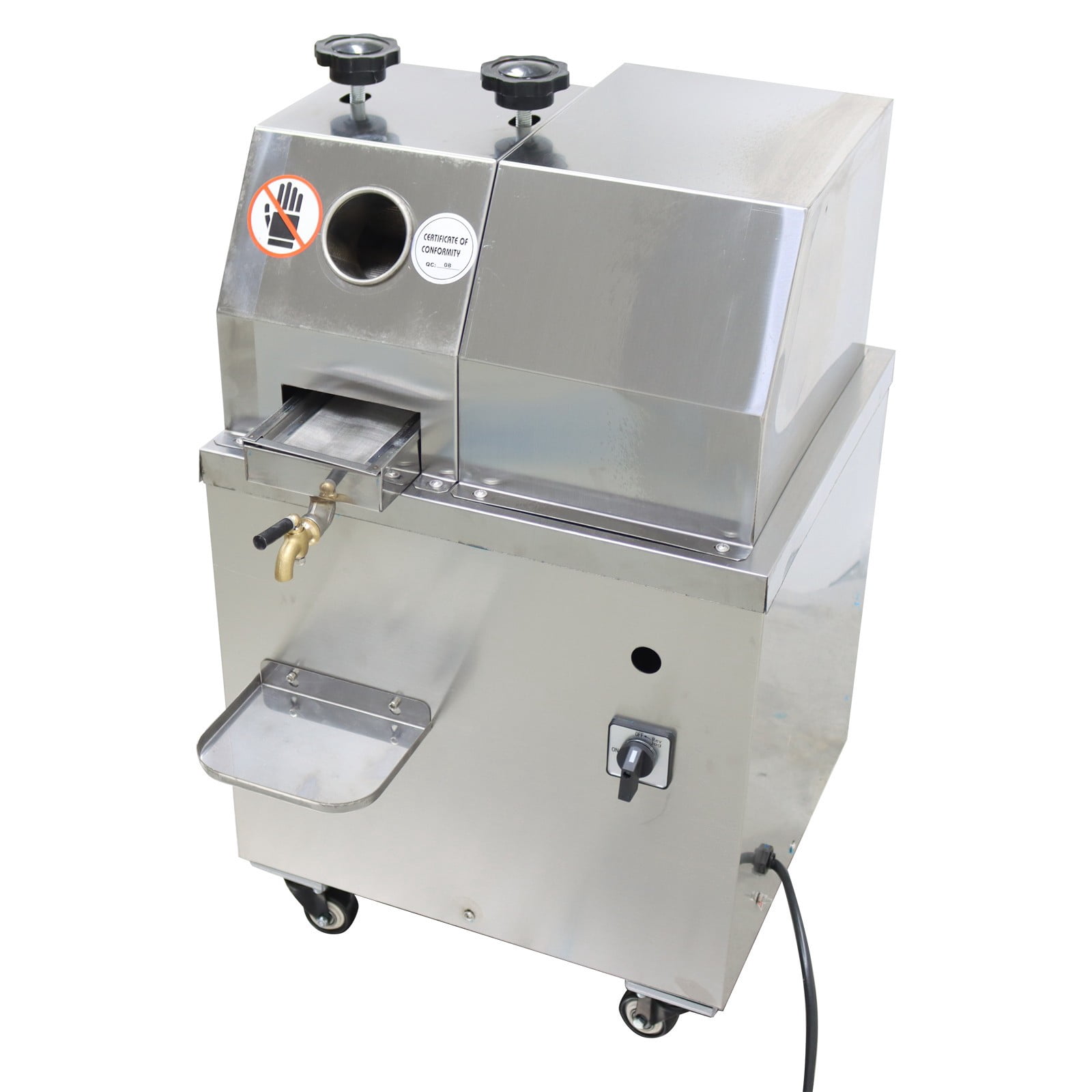 Vertical 3-Roller Sugarcane Juicer Sugar Electric Cane Juice Extractor Sugarcane Juice Machine